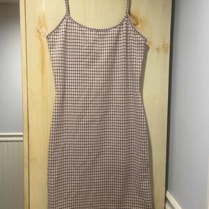 Checkered Midi Dress